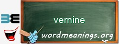 WordMeaning blackboard for vernine